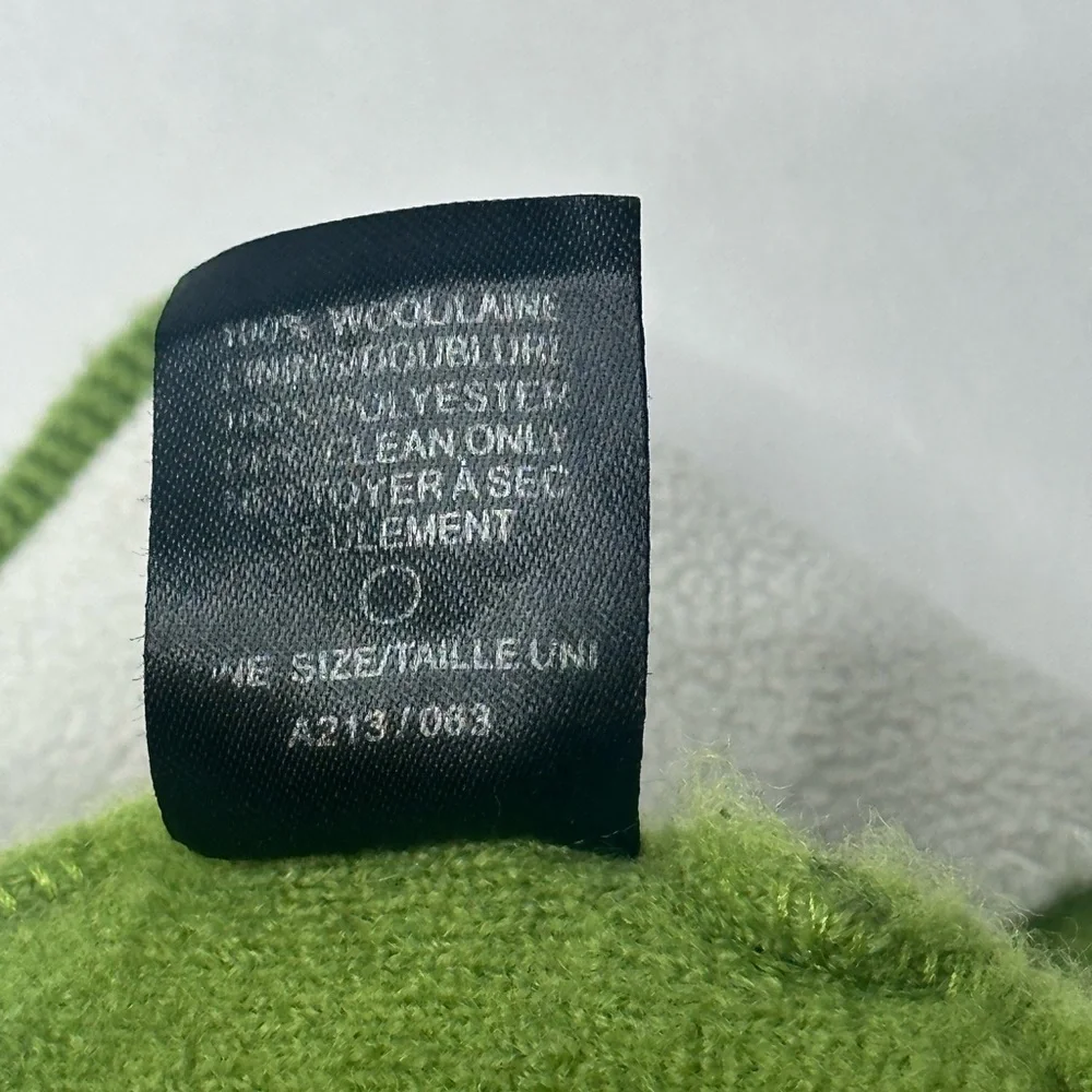 The North Face Beanie Child Infant Green Brown 100% Woolaine Thick‎ Warm Winter